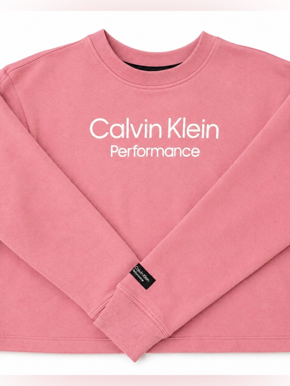 Calvin Klein Pink Logo Crewneck Sweatshirt
